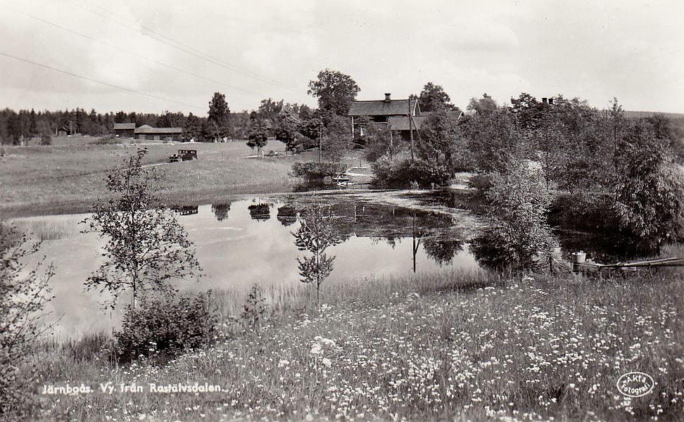 Nora, Järnboås, Vy från Rastälvsdalen