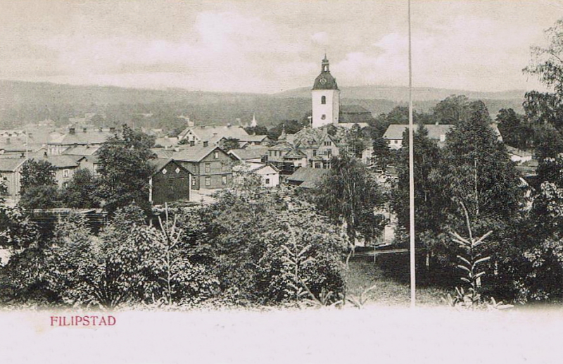 Vy över Filipstad 1906