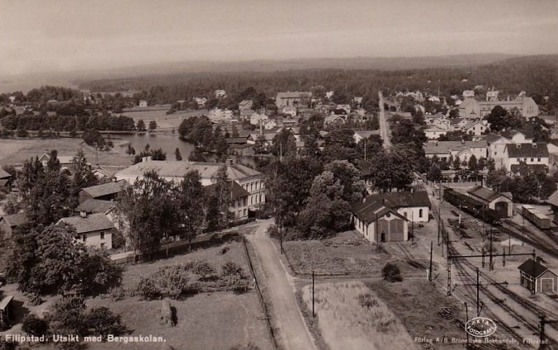 Filipstad, Utsikt med Bergsskolan