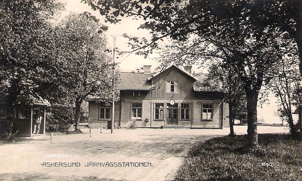 Askersund Järnvägsstationen 1932