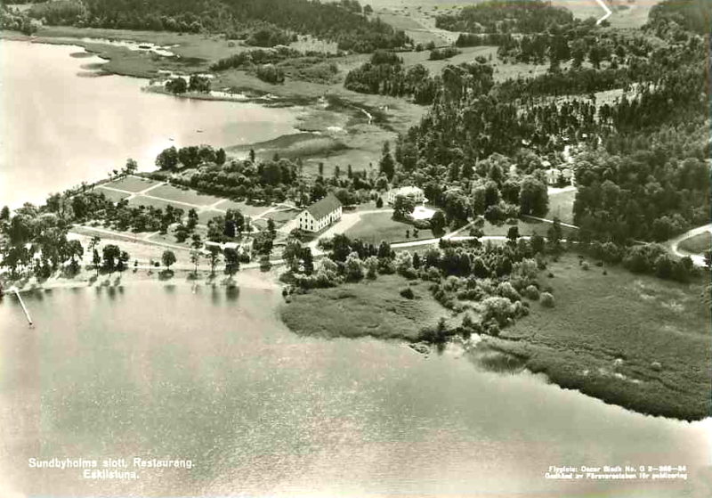 Eskilstuna, Flygfoto över Sundbyholms Slott, Restaurangen