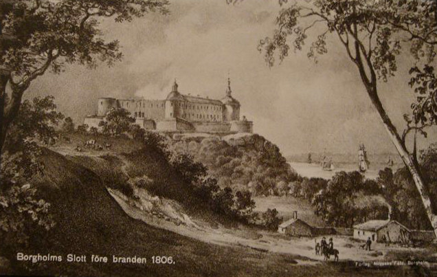 Borgholm Slott före branden 1806
