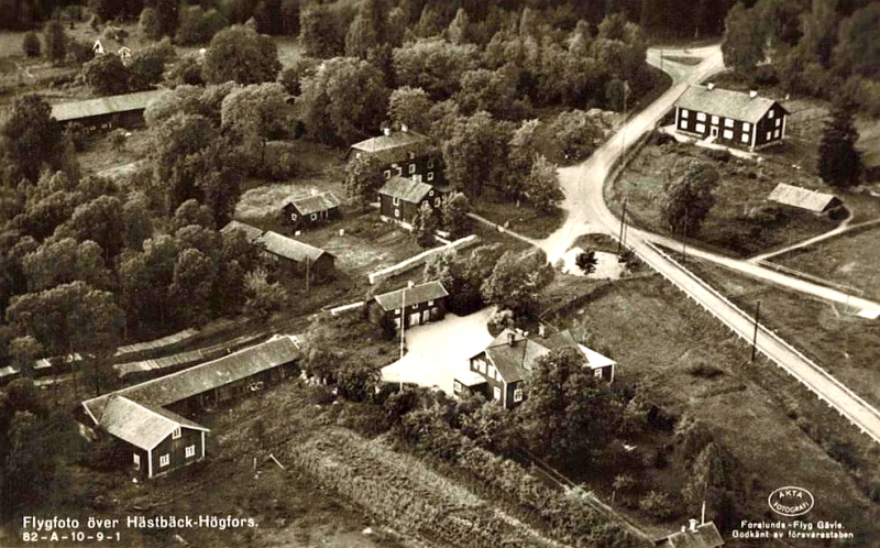 Norberg, Flygfoto över Hästbäck-Högfors