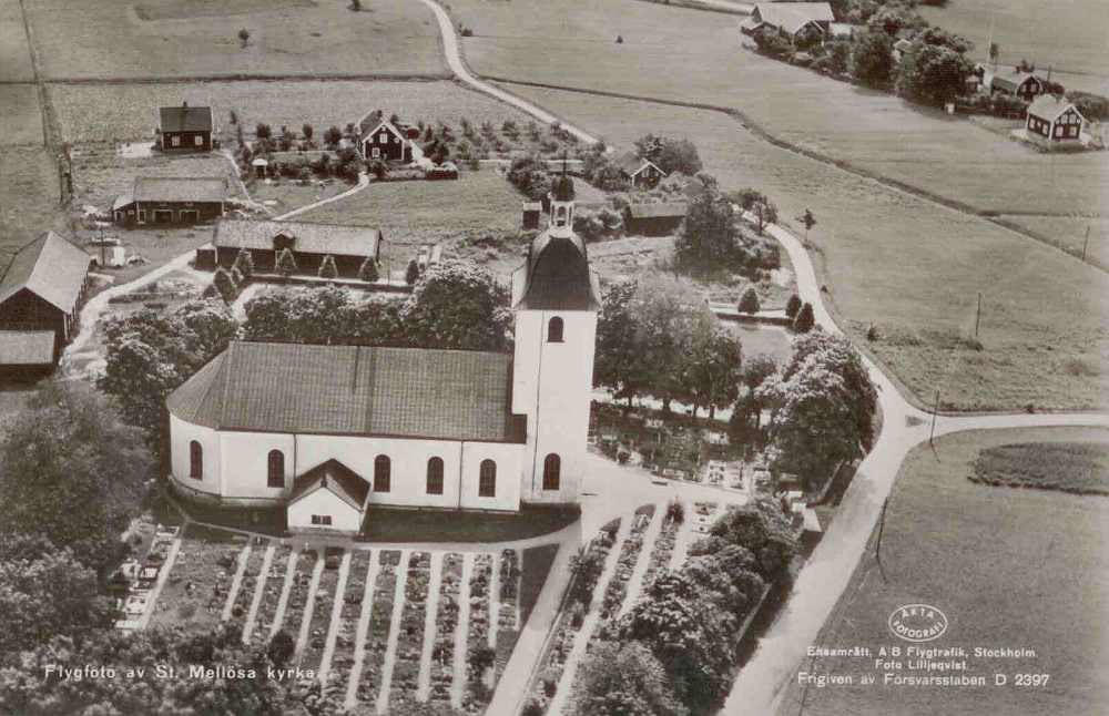 Örebro, Flygfoto av St Mellösa Kyrka