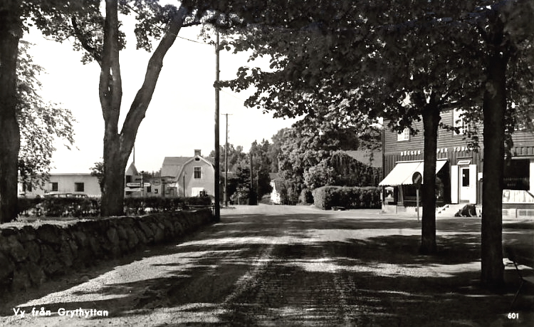 Hällefors, Vy från Grythyttan 1959