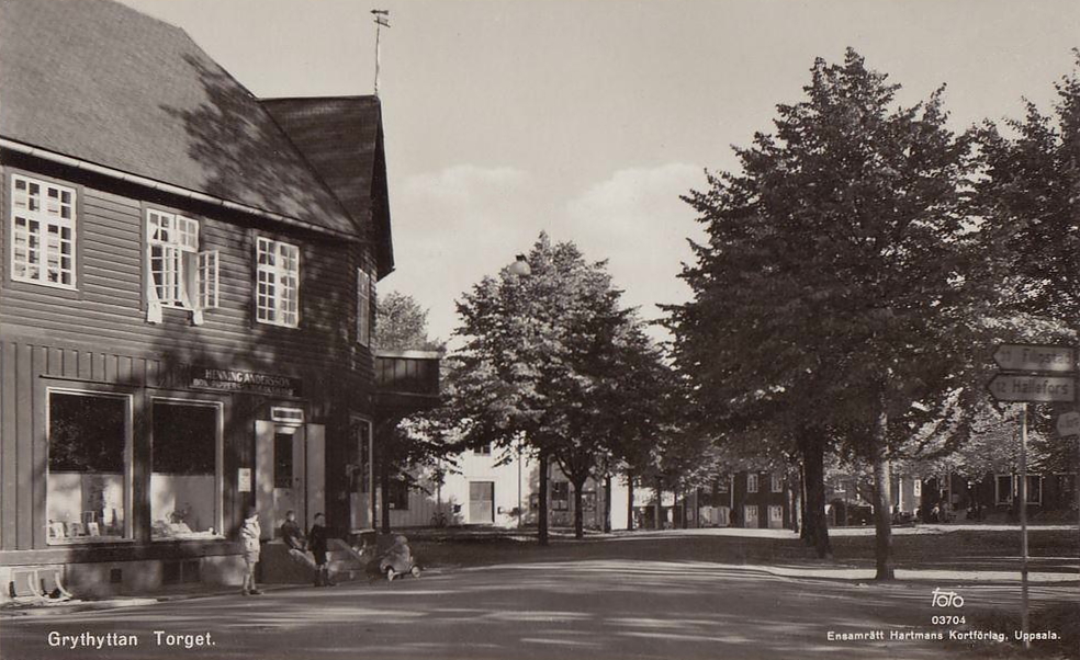 Hällefors, Grythyttan Torget 1948