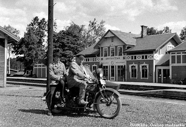 Hällefors, Grythyttans Järnvägsstation 1940