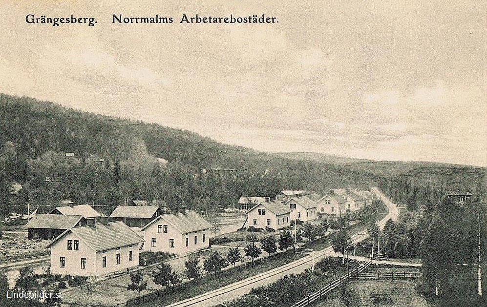 Ludvika. Grängesberg. Norrmalms Arbetarebostäder