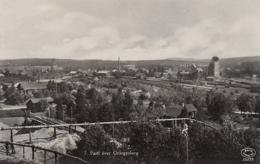 Ludvika, Parti över Grängesberg