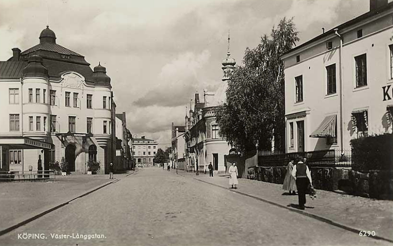 Köping, Väster- Långgatan 1943