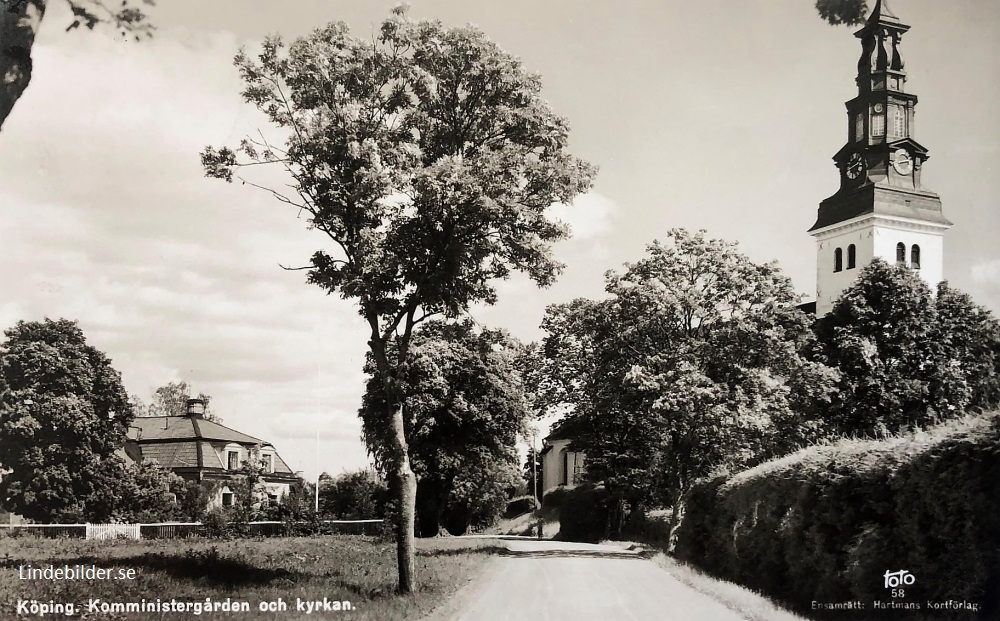 Köping, Komministergården och Kyrkan 1947