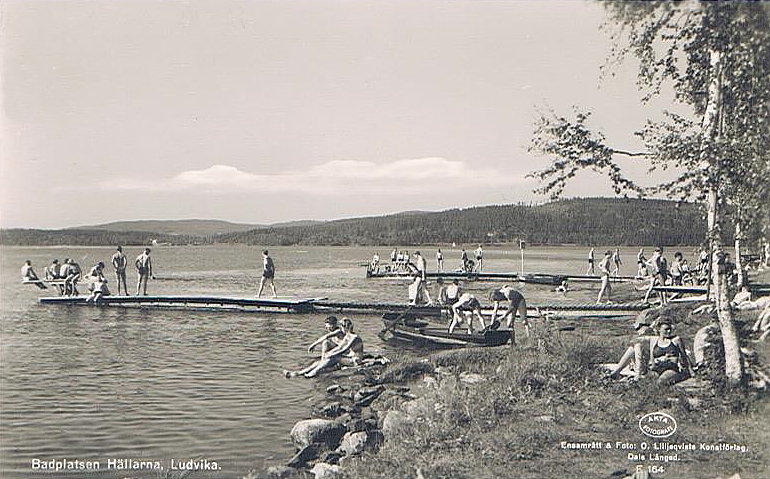 Ludvika, Badplatsen Hällarna