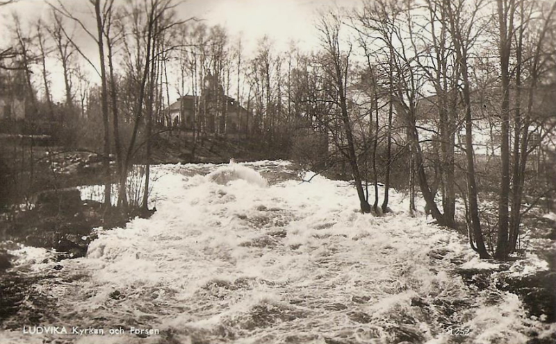 Ludvika, Kyrkan och Forsen