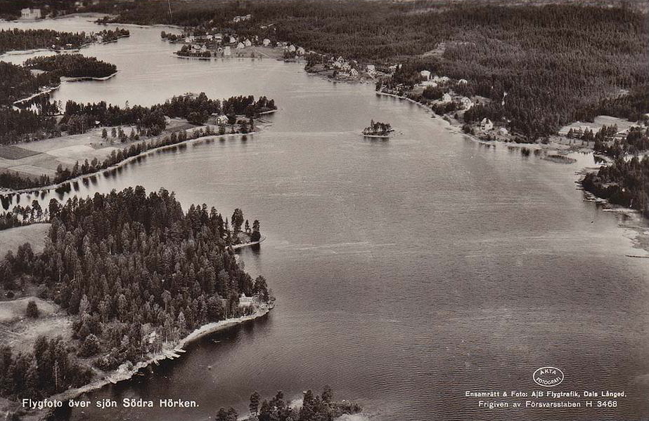 Ludvika, Flygfoto över Södra Hörken