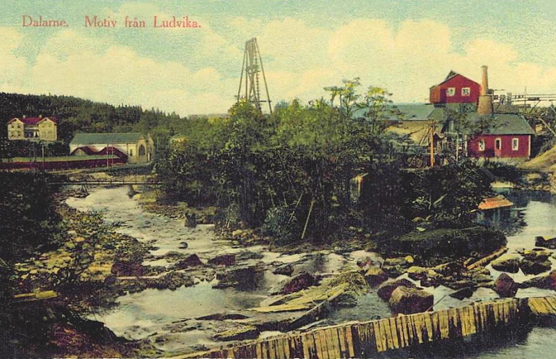 Motiv från Ludvika, Dalarne 1913