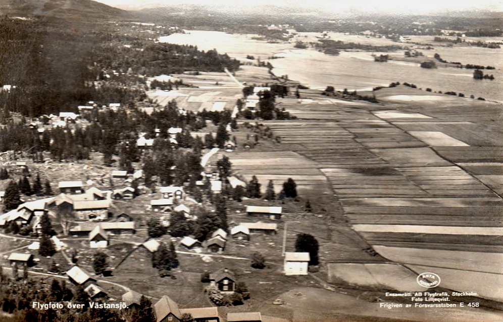 Ludvika,  Flygfoto över Västansjö