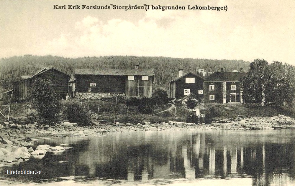 Ludvika, Karl Erik Forslunds, Storgården,  I Bakgrunden Lekomberget