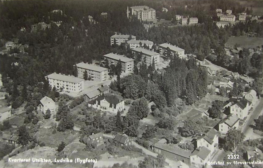 Kvarteret Utsikten, Ludvika   flygfoto