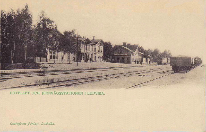 Ludvika, Hotellet och Jernvägsstationen