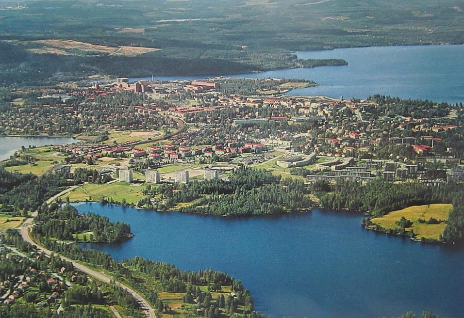 Ludvika, Flygfoto över Hillen och Väsman