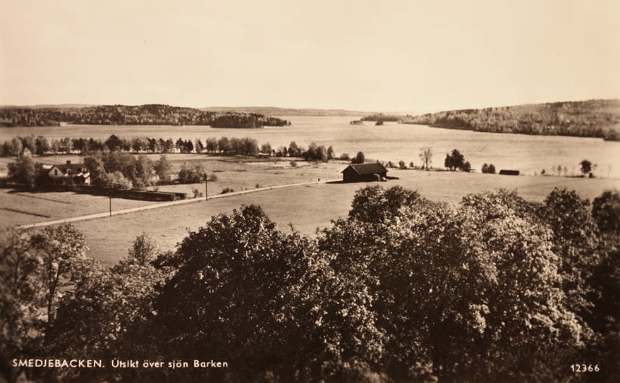 Smedjebacken, Utsikt över Barken 1950