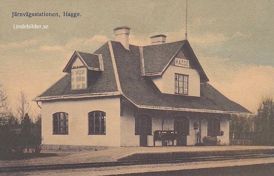 Smedjebacken, Järnvägsstationen, Hagge