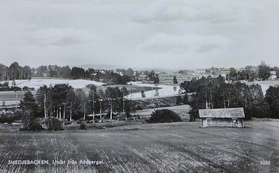 Smedjebacken, Utsikt från Rödberget