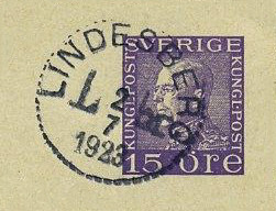 Lindesberg Frimärke 2/7 1923