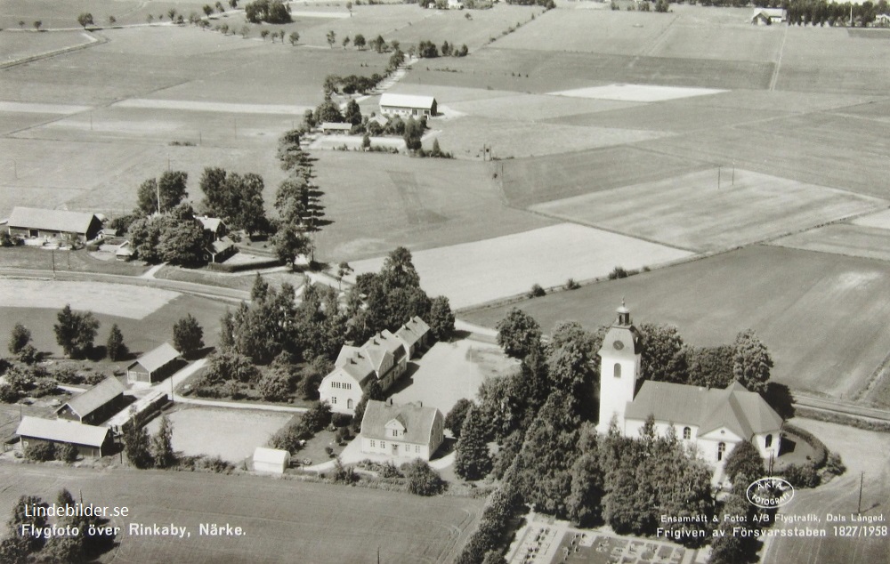 Örebro, Flygfoto över Ringaby, Närke 1958