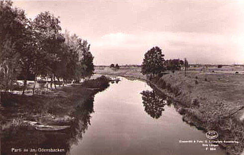 Örebro, Parti av ån, Odensbacken 1955