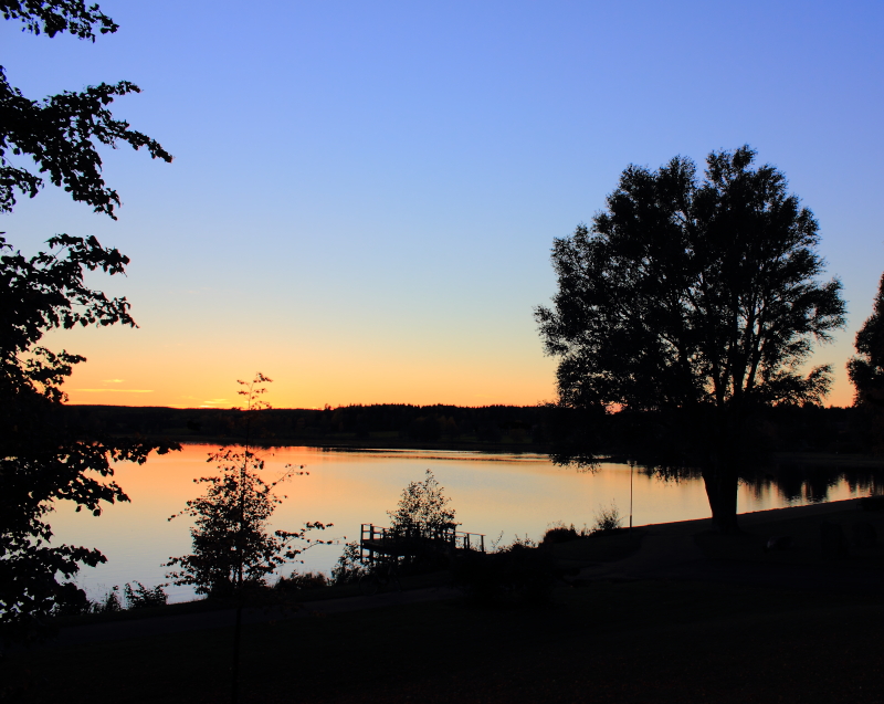 Lindesberg, Kvällsbild över sjön