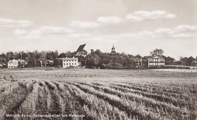 Sala, Möklinta Kyrka, Sköterskebostad och Kyrkskolan 1967