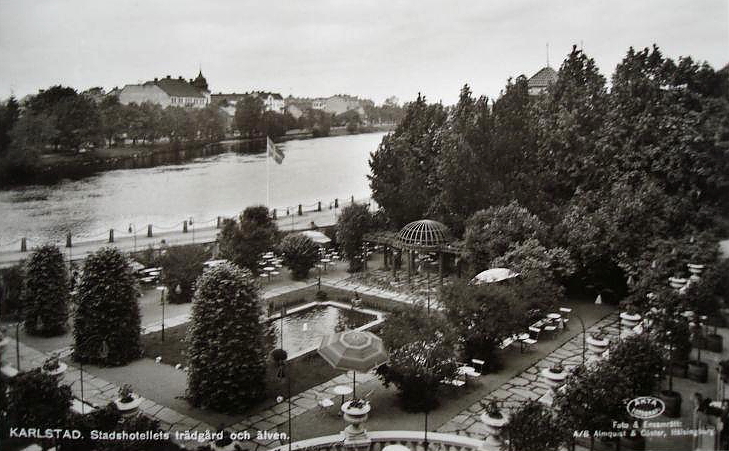 Karlstad, Stadshotellets Trädgård och Älven