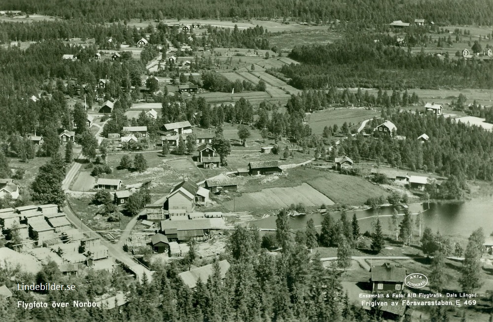 Borlänge, Flygfoto över Norbo