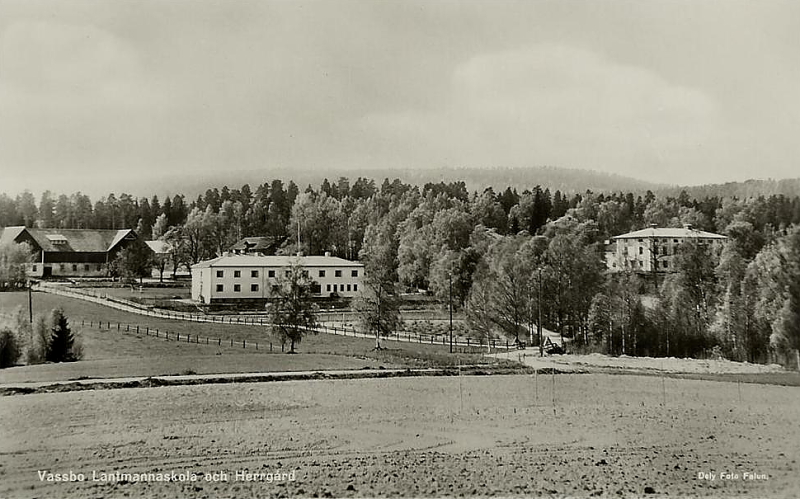 Borlänge, Vassbo Lantmannaskolan och Herrgård