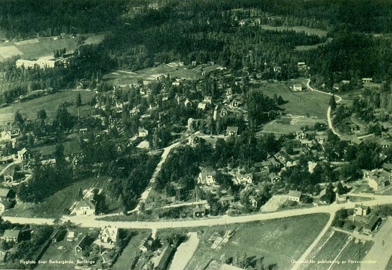 Borlänge, Flygfoto över Barkargärde