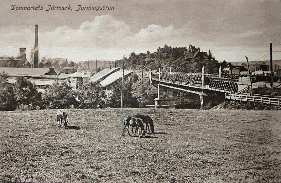 Borlänge, Domnarvets Järnverk, Järnvägsbron 1931