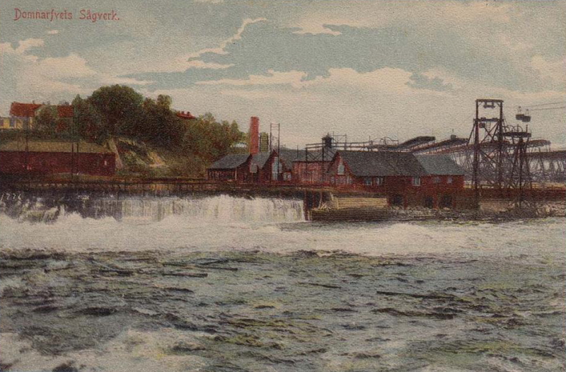 Borlänge, Domarfvets Sågverk 1910