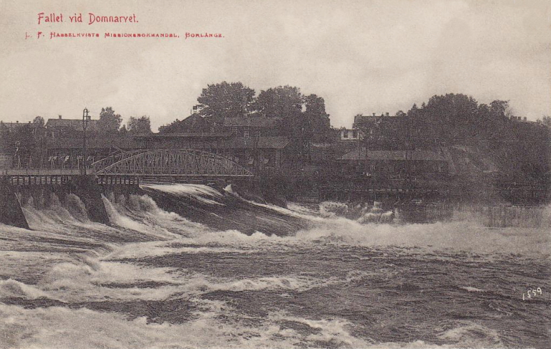 Borlänge, Fallet vid Domnarvet 1907