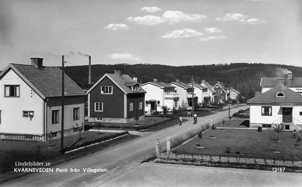 Kvarnsveden, Parti från Villagatan 1945