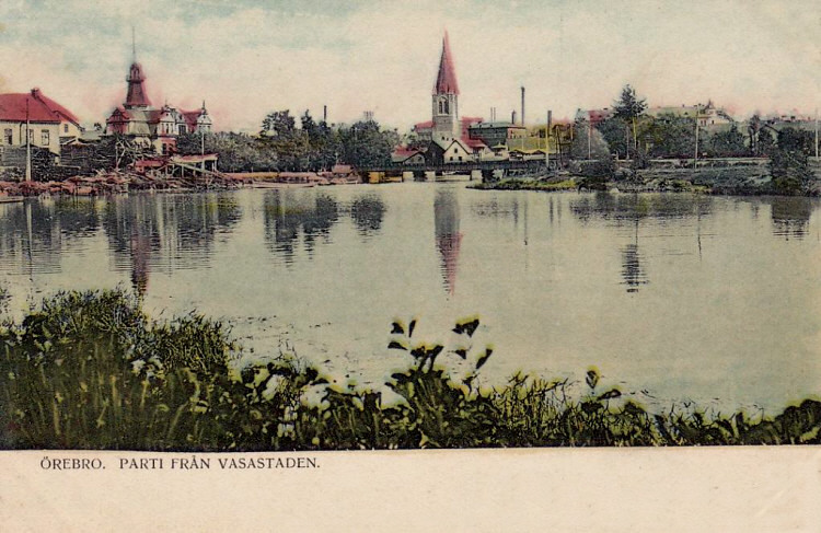 Örebro parti från Vasastaden 1904