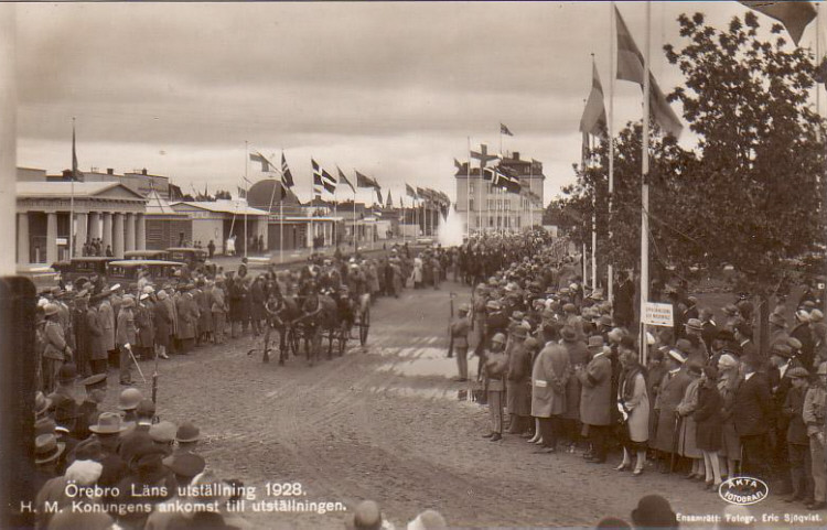 Örebro Kungen Gustav  V kommer