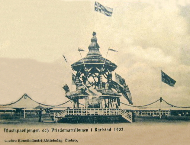Karlstad, Musikpaviljongen och Prisdomartribunen 1903