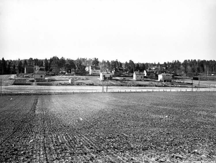 Örebro, Almby, Vy mot Brickeberg 1943