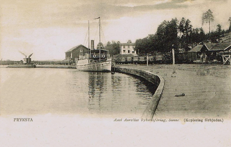 Karlstad, Fryksta Station 1904