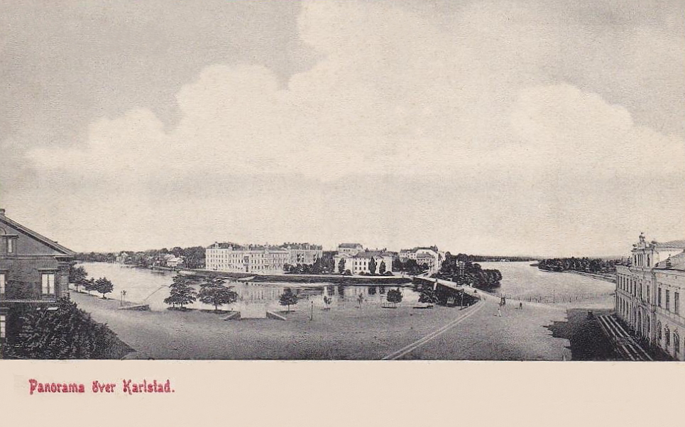 Panorama över Karlstad 1907