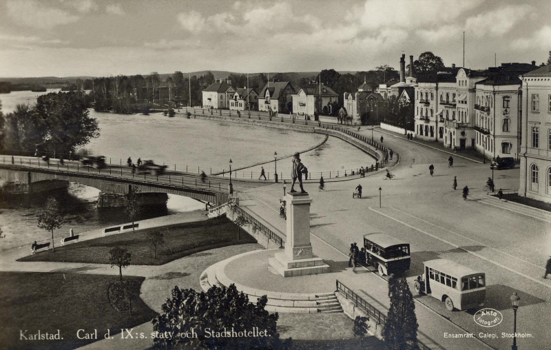 Karlstad, Carl d, IX:s Staty och Stadshotellet 1931