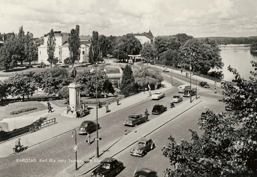 Karlstad, Karl 1Xs Staty, Teatern och Klarälven