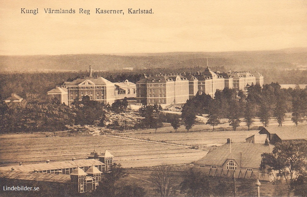 Kungl  Värmlands Reg, Kaserner. Karlstad