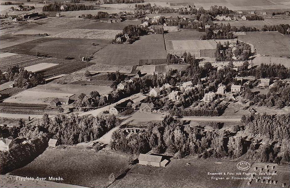 Örebro, Flygfoto över Mosås 1948